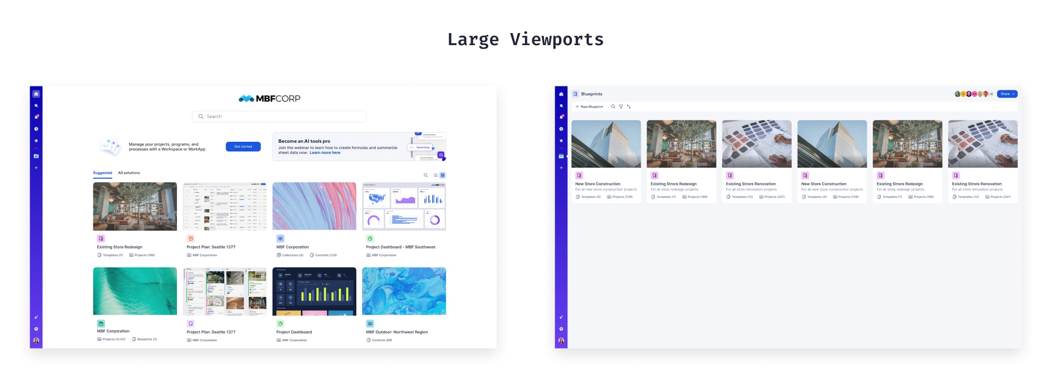 Grids on large viewports